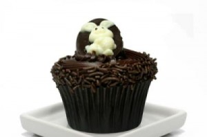 cupcake de chocolate